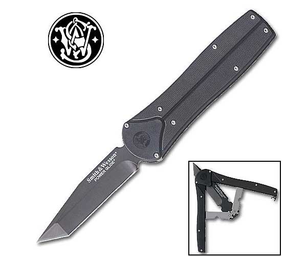 foto S&W Powerglide black tanto blade